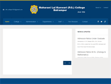 Tablet Screenshot of mlkpgcollege.org